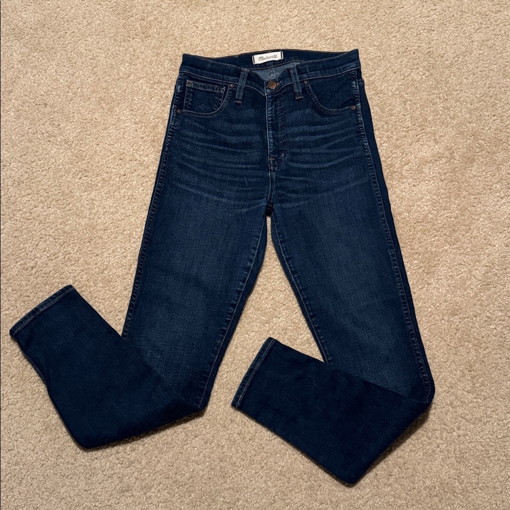 Madewell Indigo Denim Pants hi-rise skinny size 27 - Picture 2 of 12